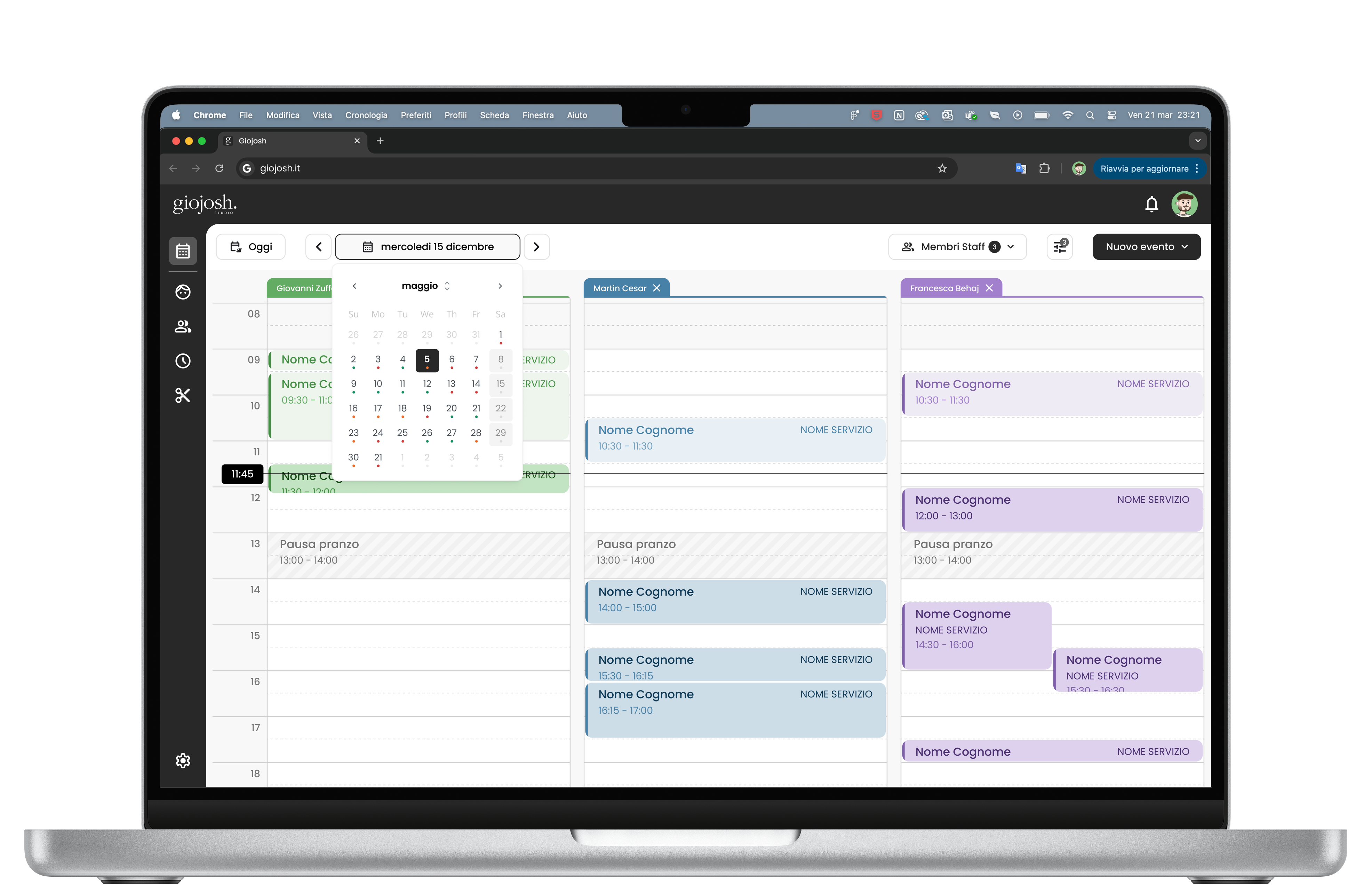 HELA Beauty web dashboard